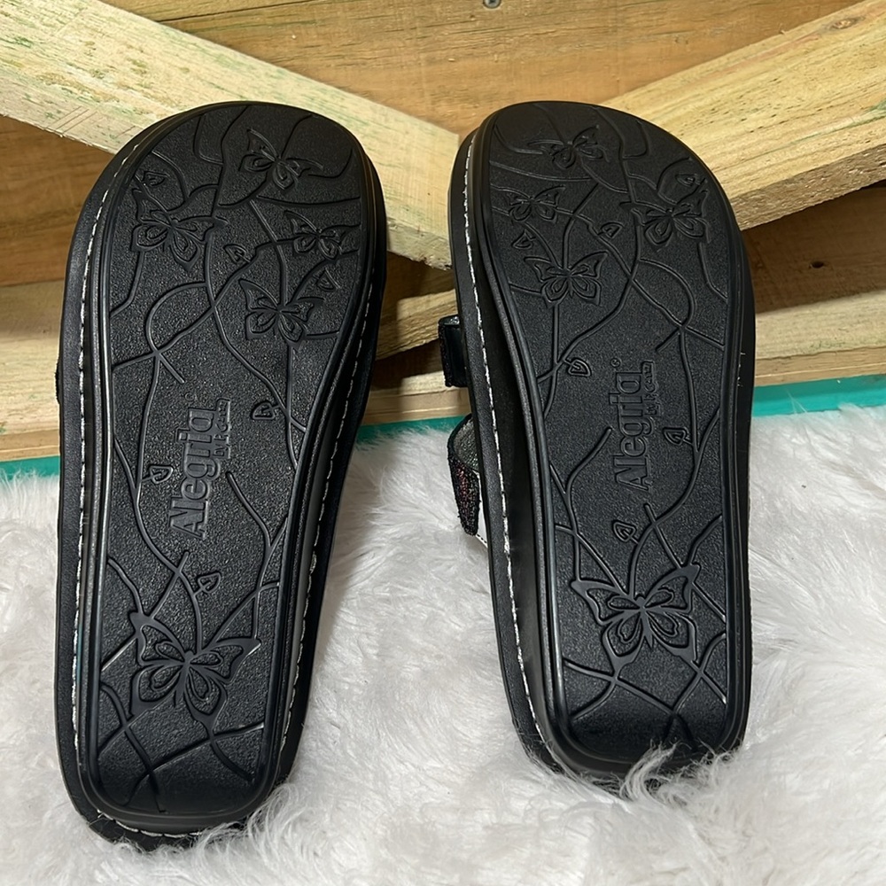 Alegria Venice Chirpy Multi Three-Strap Slide-On … - image 7